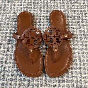 Tory Burch logo Miller sandals size 9